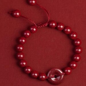 Cinnabar Safety Buckle Bracelet