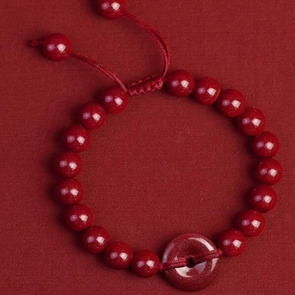 Cinnabar Safety Buckle Bracelet