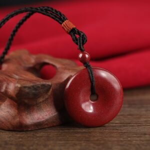 Cinnabar Safety Buckle Necklace