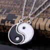 Taiji Double Fish Couple Necklace