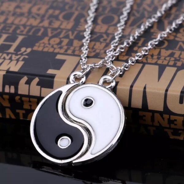 Taiji Double Fish Couple Necklace