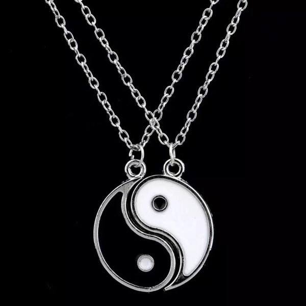 Taiji Double Fish Couple Necklace
