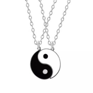 Taiji Double Fish Couple Necklace
