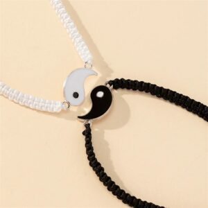 Taiji Double Fish Couple String Bracelet