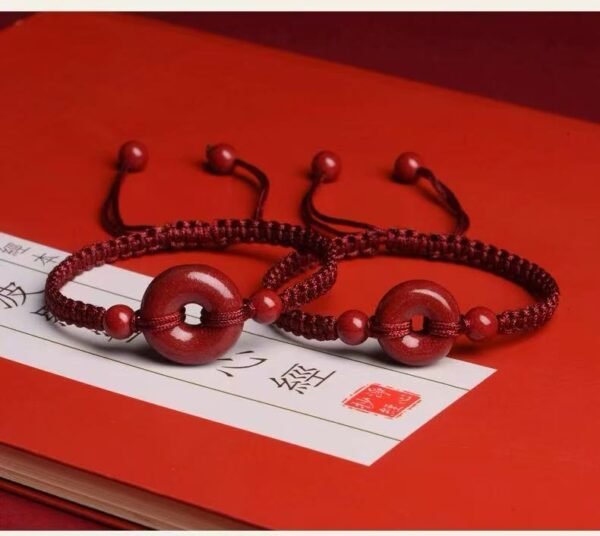Cinnabar Safety Buckle Bracelet