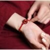 Cinnabar Safety Buckle Bracelet