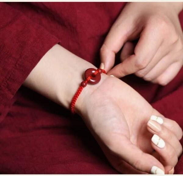 Cinnabar Safety Buckle Bracelet