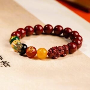 Cinnabar Pixiu Fortune Bracelet